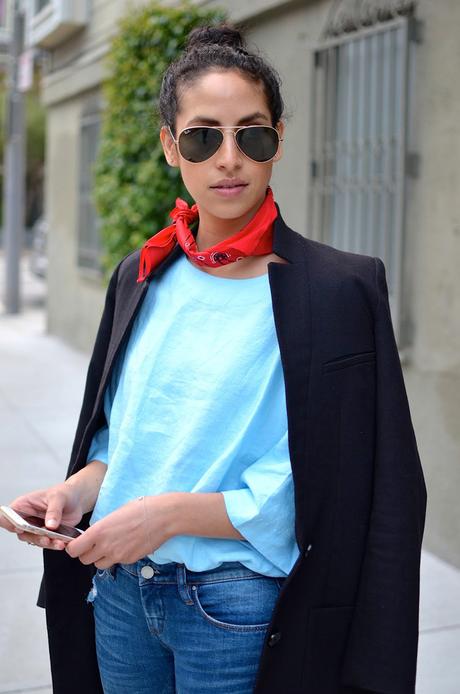 Looks con bandana en el cuello