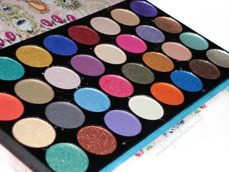 Paleta de 32 sombras de Accessorize. Review y Swatches.