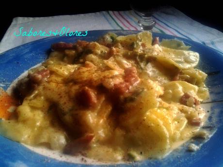 PATATAS A LA CREMA DE QUESO DE NABIZA GALLEGO