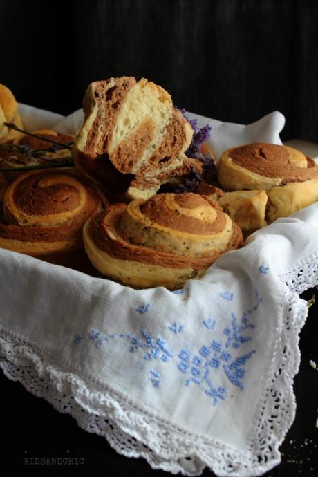 Chocolate and Vanilla Brioche #BreadBakers