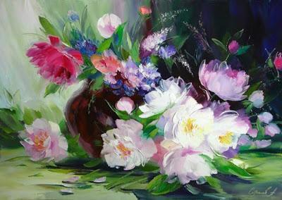 Pintores que pintan flores:Alexander Sergeev