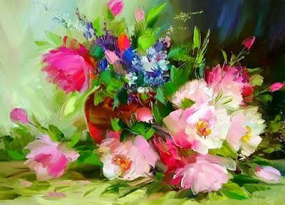 Pintores que pintan flores:Alexander Sergeev