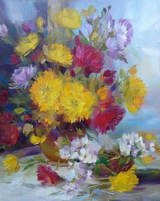 Pintores que pintan flores:Alexander Sergeev