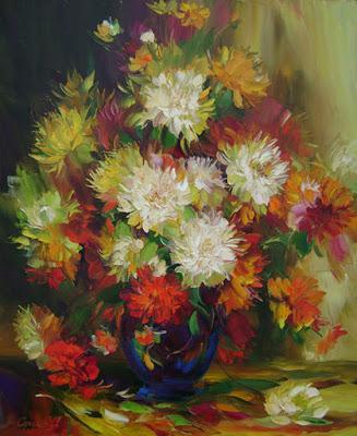 Pintores que pintan flores:Alexander Sergeev