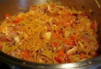 Fideos con carnes de cocido #ReciclandoSabores