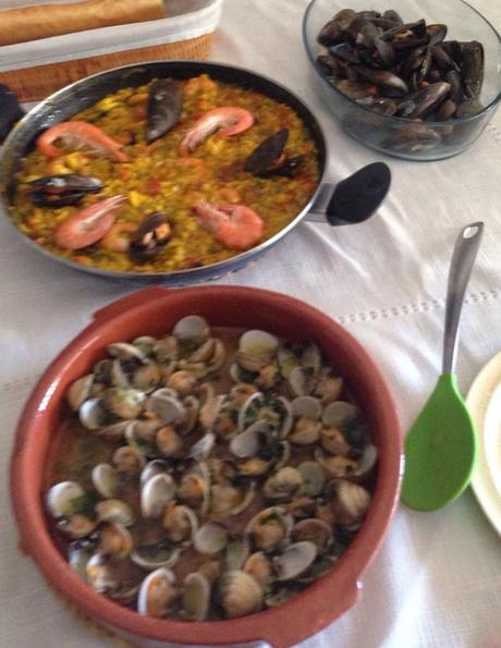 QueComemosHoy, ComoSeHIzo, PasoAPaso, ParaChuparseLosDedos, Arroz, Paella, Paella Marinera, Paella SoloYo, Mejillones Al Vapor, Berberechos Al Ajillo, Fresas Y Kiwis, Blog de Cocina, Solo YO, Blog Solo Yo, 