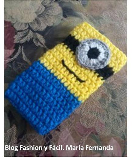 Funda para móvil, un forro minios para tu teléfono celular (Crochet Phonecase)