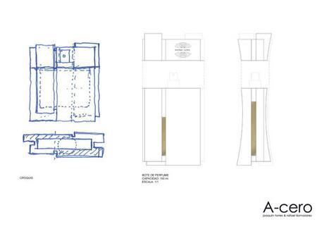 DISEÑO DE A-CERO PARA EXCLUSIVO BOTE DE PERFUME