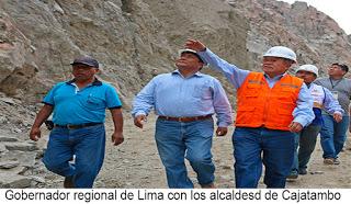 SUPERVISAN ZONAS AFECTADAS POR EMERGENCIA EN CAJATAMBO…