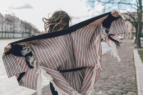 Collage_Vintage_Outfit-Maje_Exclusive-Poncho-Striped-Black-Celine_Boots-Street_Style-PFW-5758