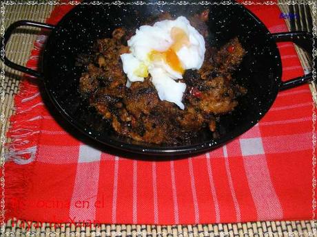 Migas con huevos flor