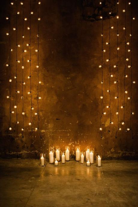 candles inmediately give a romantic feel / candles / wedding background: 