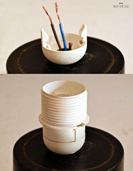 diy en el que haremos una lampara con una tulipa y una base de madera