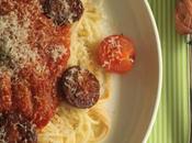 Spaguetti tomate chorizo