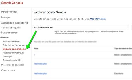 Guía para novatos con Webmaster Tools