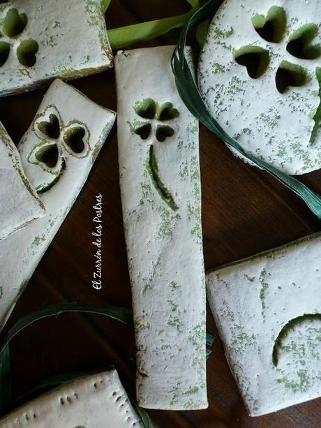 Galletas Tréboles en Madera Envejecida San Patricio´16