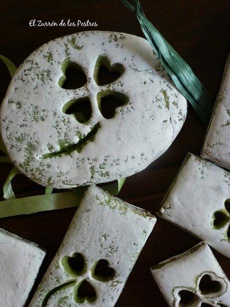 Galletas Tréboles en Madera Envejecida San Patricio´16
