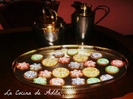 Galletas  glaseadas, con la técnica de barrido