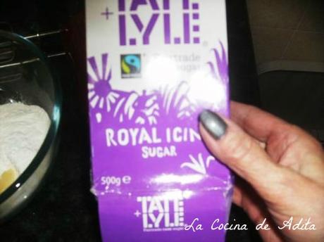 Galletas  glaseadas, con la técnica de barrido