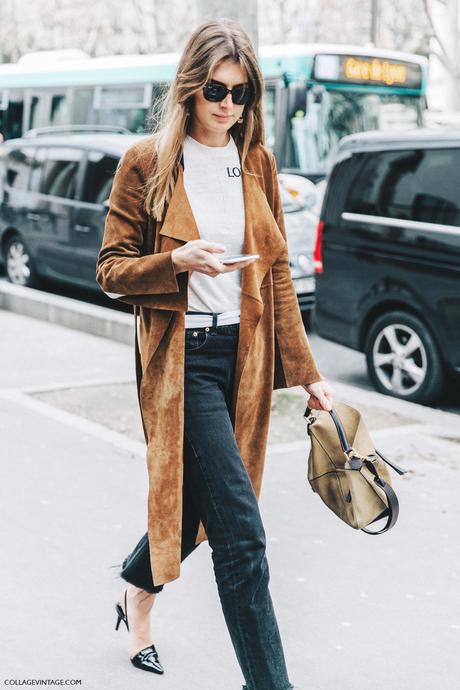 PFW-Paris_Fashion_Week_Fall_2016-Street_Style-Collage_Vintage-Loewe_Top-Suede_Trench-2
