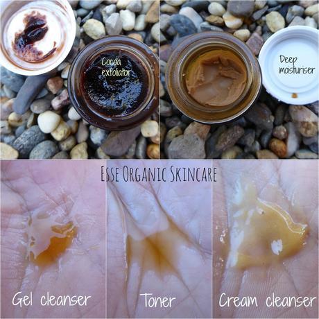 Desmaquillante de ojos y Oily / Combination Skin Trial Pack de Esse. Cosmética orgánica