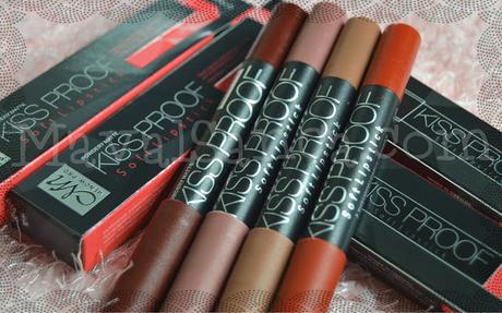 MeNow KISS PROOF Soft Lipsticks : Labiales Fijos y Mate en formato lápiz