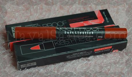 MeNow KISS PROOF Soft Lipsticks : Labiales Fijos y Mate en formato lápiz