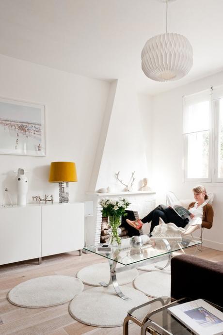 salon en color blanco