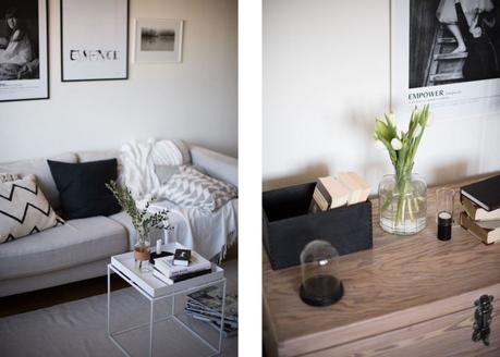 mini piso distribución mini piso decoración Mini piso con isla estilo nórdico escandinavo decoración interiores cocinas pequeñas cocinas nordicas abiertas cocinas blancas blog decoración nórdica 