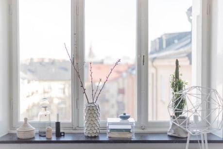 mini piso distribución mini piso decoración Mini piso con isla estilo nórdico escandinavo decoración interiores cocinas pequeñas cocinas nordicas abiertas cocinas blancas blog decoración nórdica 