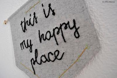 DIY Banderín bordado