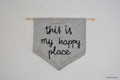 DIY Banderín bordado