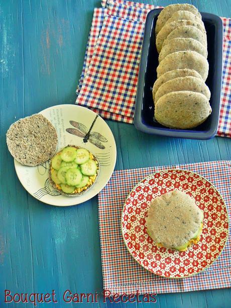 Sándwich de huevo y pepino