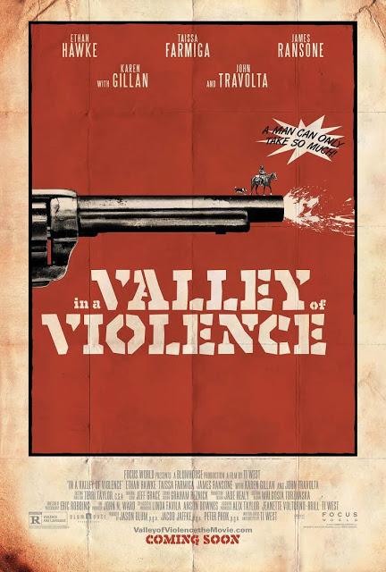 PÓSTER DEL WESTERN IN A VALLEY OF VIOLENCE DE TI WEST