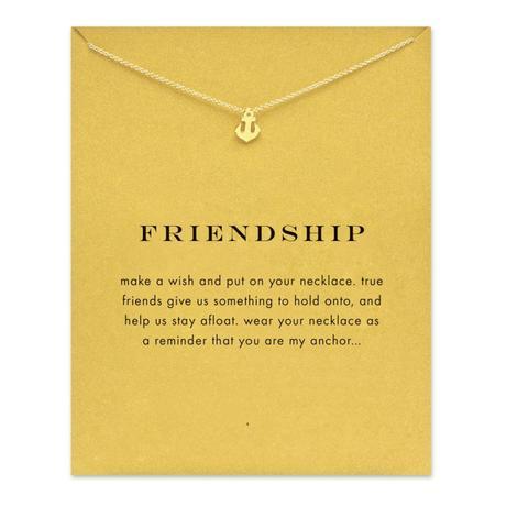 Dogeared-chispeante-del-ancla-amistad-collar-colgante-chapado-en-oro-cadenas-de-clavícula-declaración-de-moda