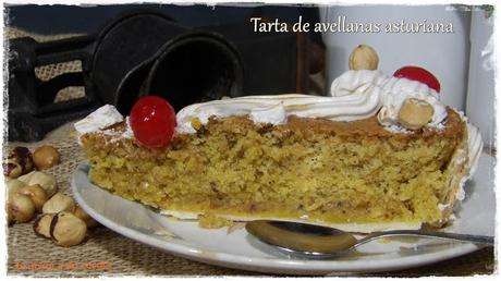 Tarta de avellanas asturiana