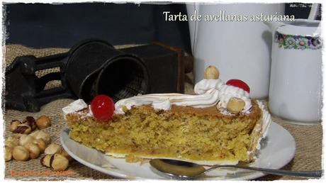 Tarta de avellanas asturiana