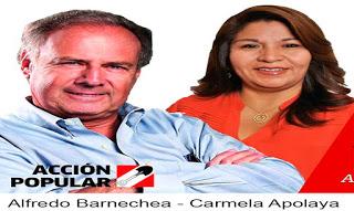 CRECIMIENTO EN LAS ENCUESTAS DE ALFREDO BARNECHEA CONFIRMA LO QUE VEMOS EN LA CALLE… afirma – Carmela Apolaya