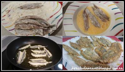 Boquerones rebozados