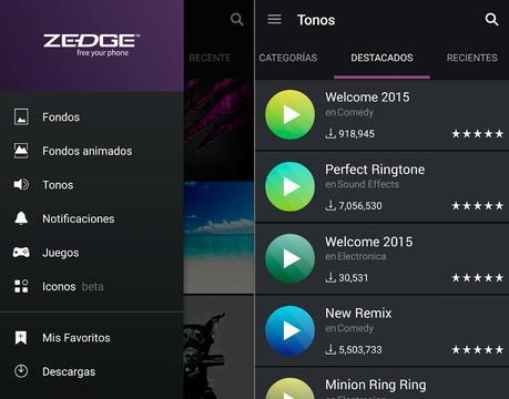Como adaptar Android para personas mayores Zedge App for Android