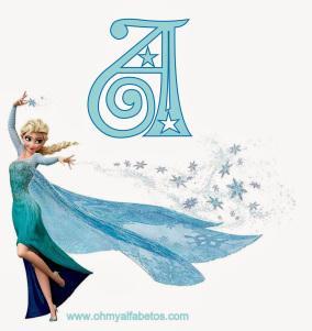 Alfabeto-Frozen-Elsa-A