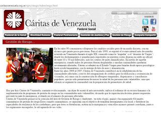 Cáritas Venezuela insta a los medios a incorporar la Gestión de Riesgos en la agenda informativa
