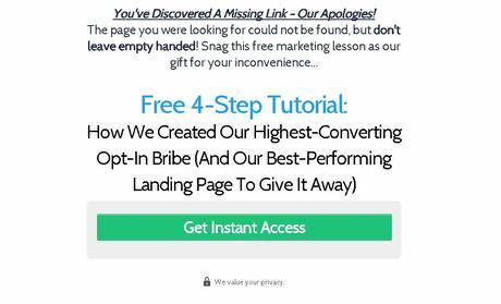 LeadPages página 404 personalizada LeadPages página 404 personalizada