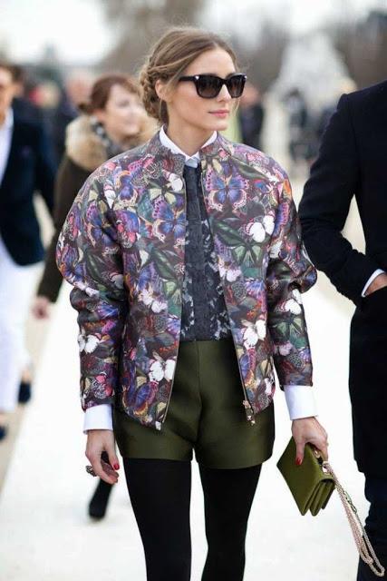 olivia Palermo street style bomber