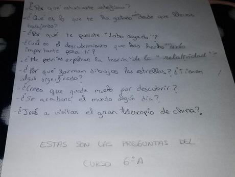 Charla virtual con estudiantes en Almodóvar