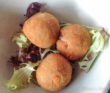 Croquetas de jamon iberico abrassame las arenas baco y boca