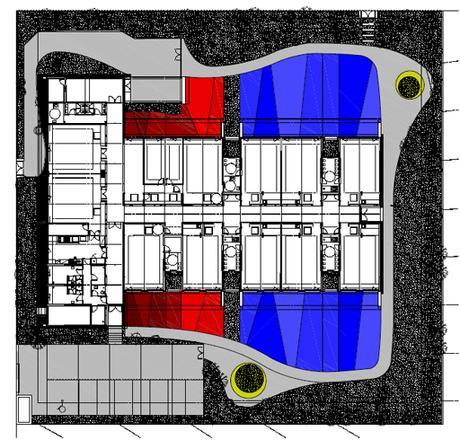 PRIMERAS IMÁGENES DEL MONTAJE DEL COLEGIO INFANTIL DISEÑADO POR A-CERO EN UN MUNICIPIO AL SUR DE MADRID