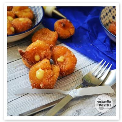 SEMANA SANTA 2016 (I): BUÑUELOS DE VIENTO CON CREMA / EASTER 2016 (I): SWEET FRITTERS WITH PASTRY CREAM