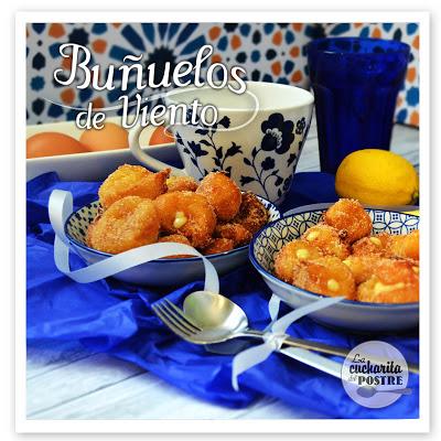 SEMANA SANTA 2016 (I): BUÑUELOS DE VIENTO CON CREMA / EASTER 2016 (I): SWEET FRITTERS WITH PASTRY CREAM