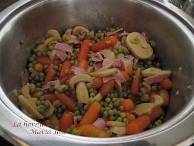 Sopa de verduras con pasta